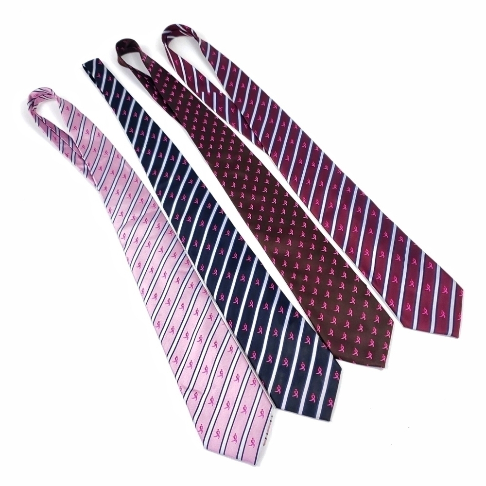 Susan G Komen  knots for hope 100% silk x 4